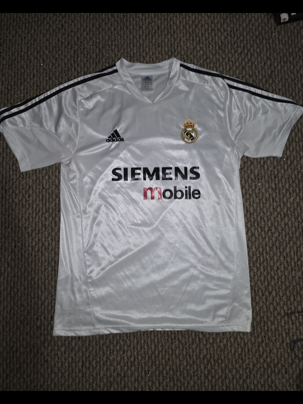 Adidas Real Madrid White Home Jersey - Siemens Mobile Ronaldo